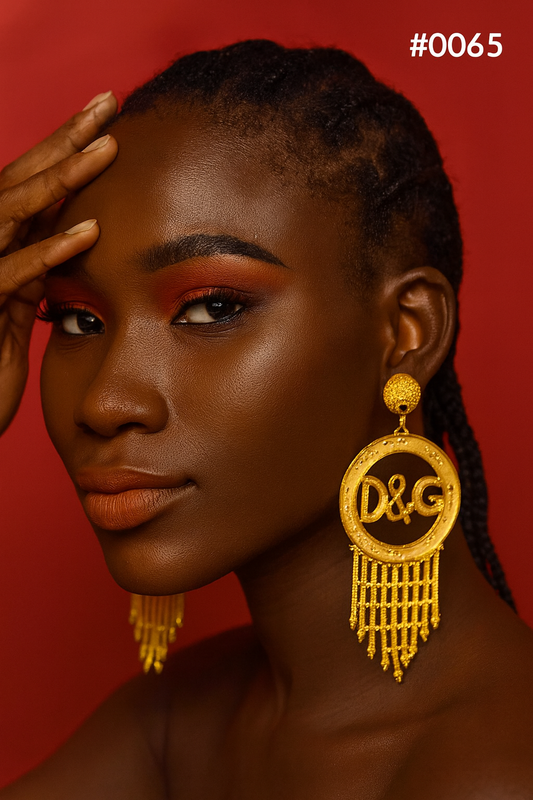 PMJ Indian Gold Plated Classy Designer Earrings Party wear style MODEL : 65