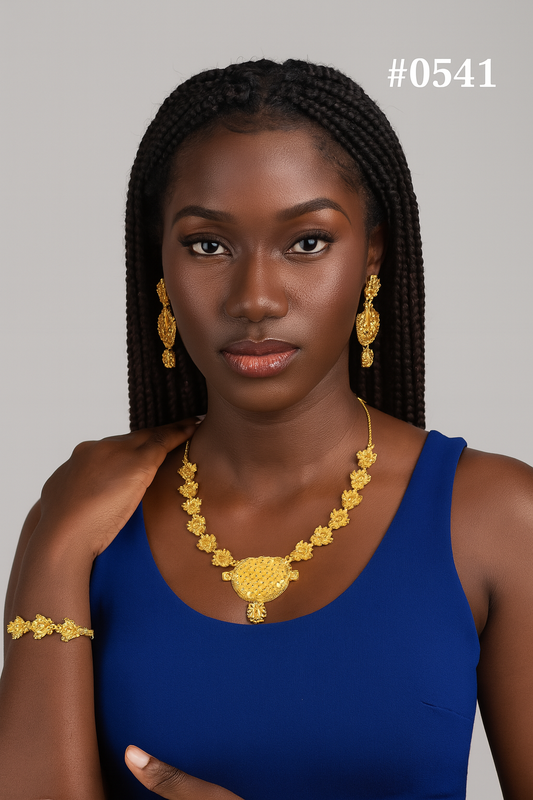 PMJ Indian Fancy Gold Look Beautiful Necklace Kris Jenner Hollywood Movie Style Junk Jewelry Sale MODEL : 541