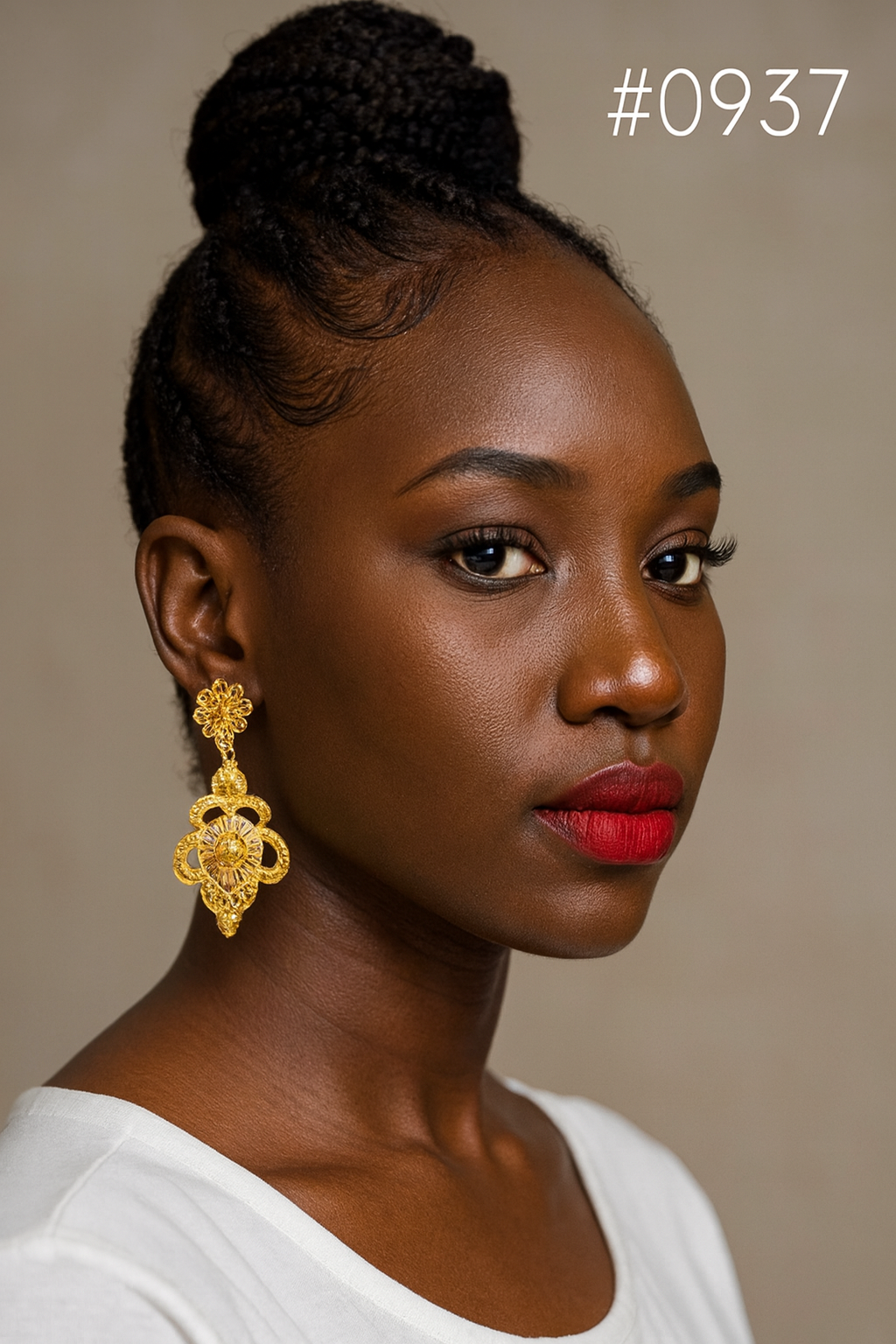 PMJ Modish Gold Plated Beautiful Earrings with Finger Rings Set Junk Jewelry Sale MODEL : 937