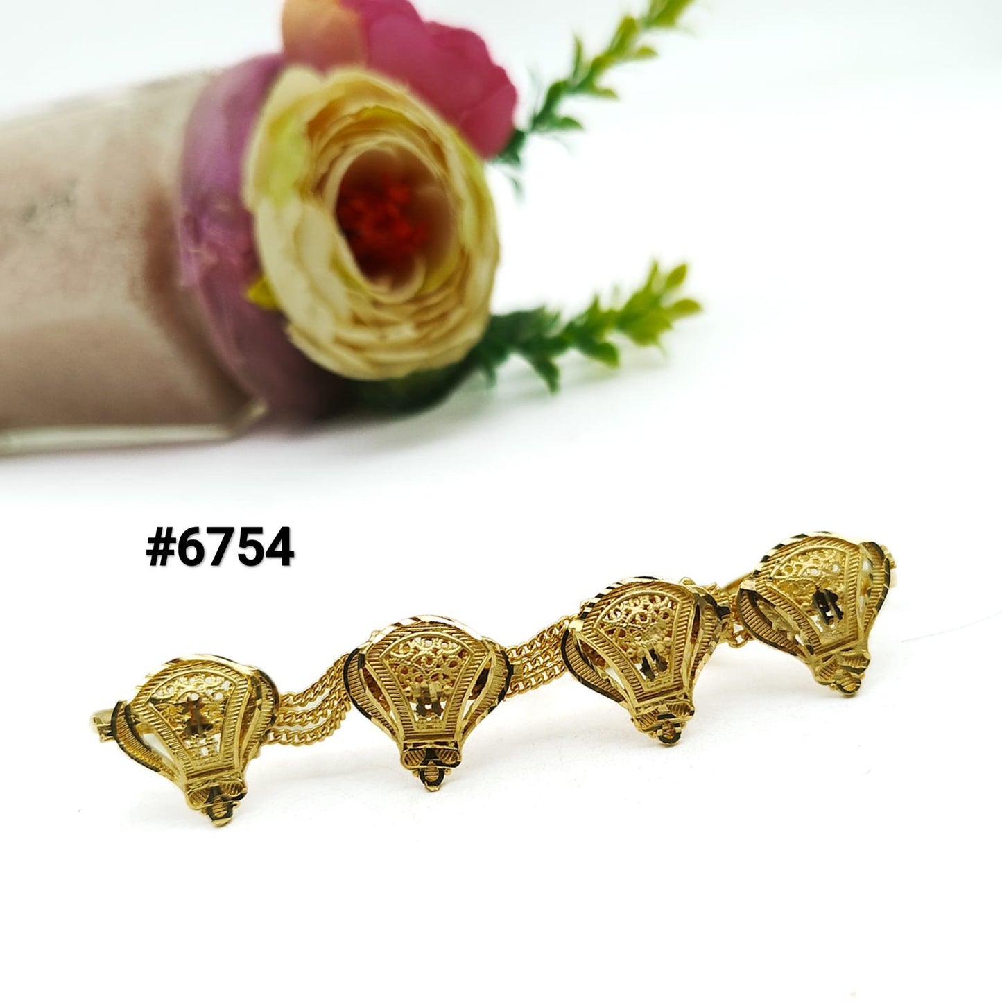 Rich Gold Plated Finger Ring, PMJ Model No: 6754