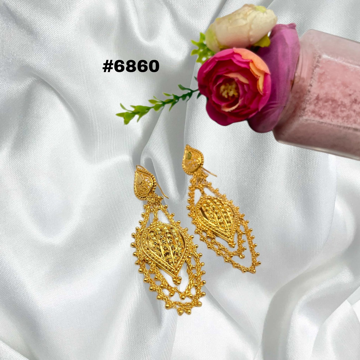 Gold Plated Earings, PMJ Model No: 6860