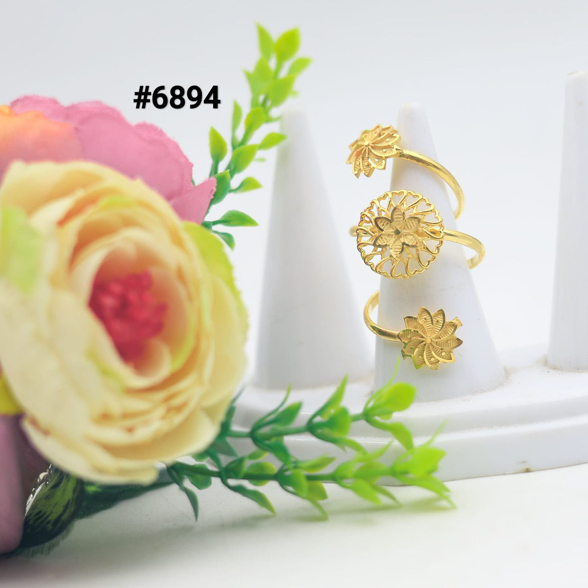 Gold Plated Finger Rings, PMJ Model No:6894