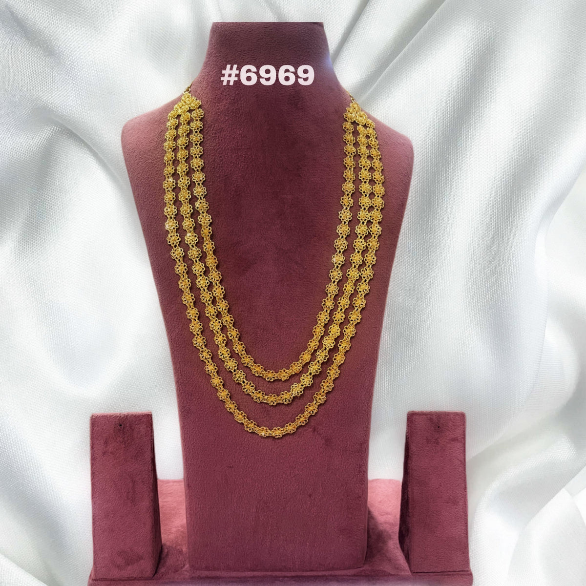 Gold Plated Long Necklace, PMJ Model No: 6969