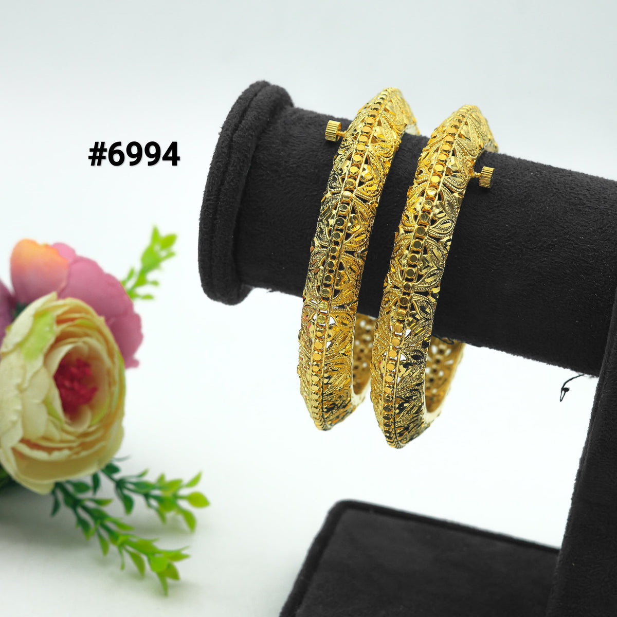 Gold Plated Jewellery, Bangles PMJ Model No : 6994