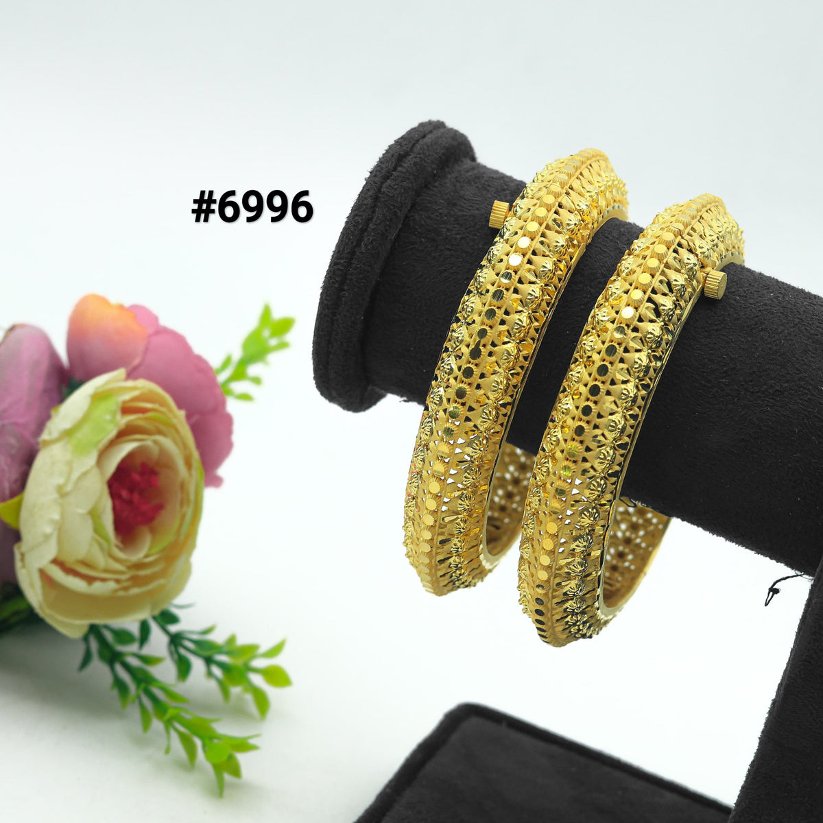 Gold Plated Jewellery, Bangles PMJ Model No : 6996