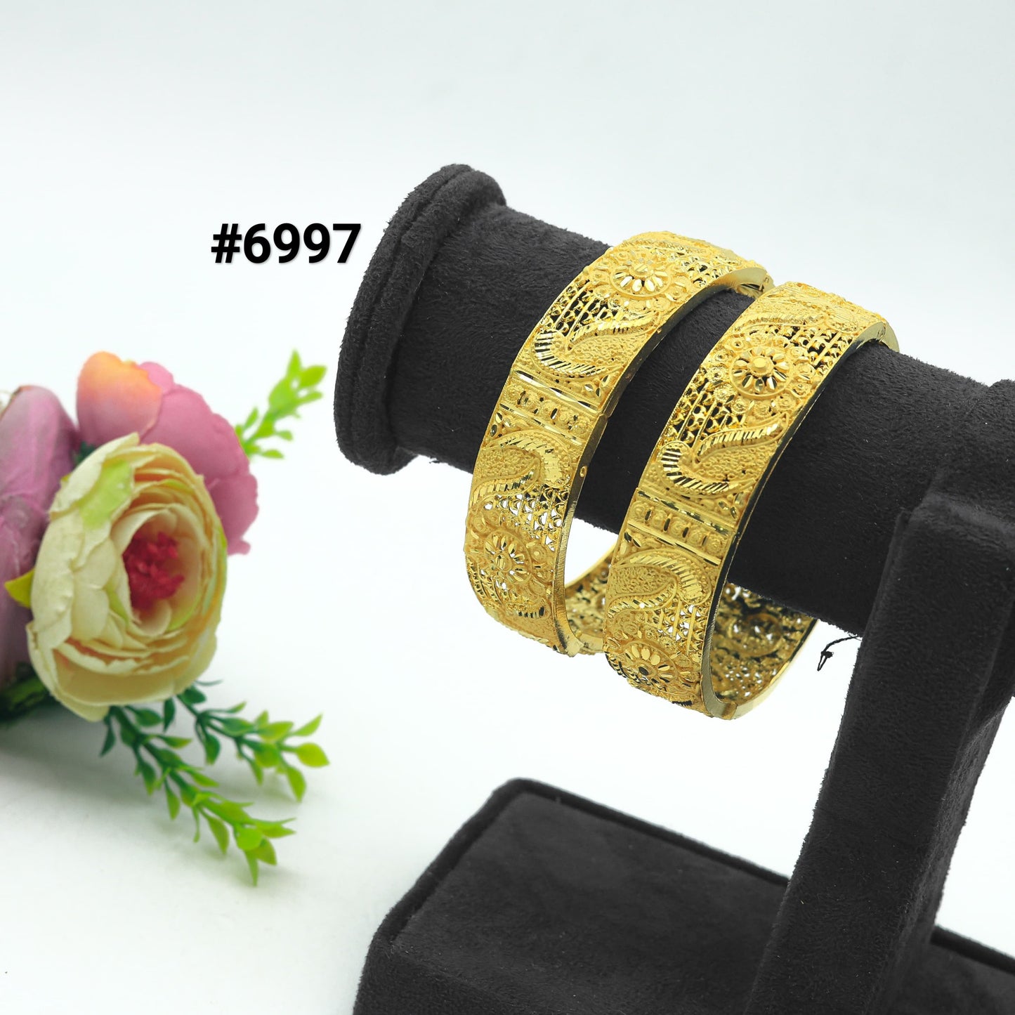 Gold Plated Jewellery, Bangles PMJ Model No : 6997