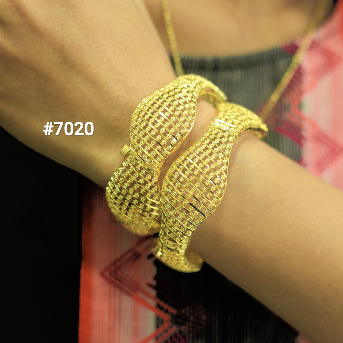 Gold Plated Jewellery, Bangles PMJ Model No : 7020
