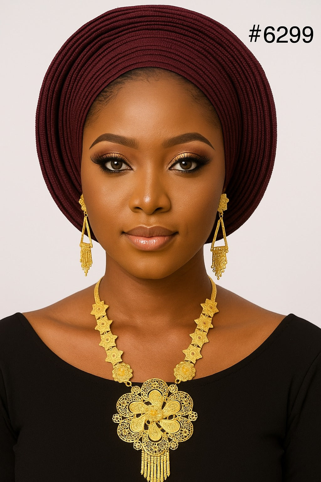 Exclusive Gold Plated Long Necklace Set, PMJ Model No: 6299