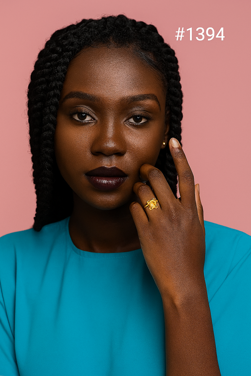 Stylish Finger Ring of Gold Forming Engagement Style Jewelry Sale MODEL : 1394