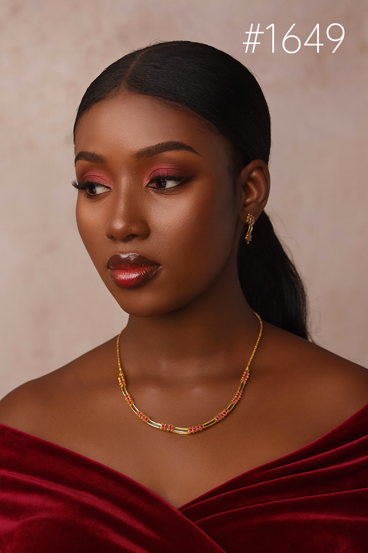 PMJ Indian Gold Plated Chain with Style Pendant Jewelry Sale MODEL : 1649