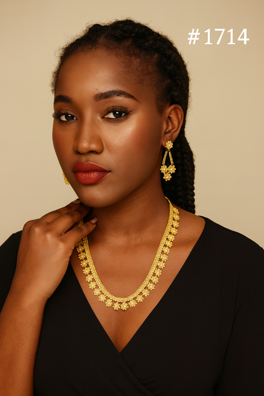 PMJ Indian Gold Plated Long Necklace Model No: 1714