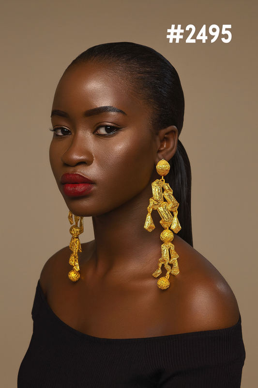 Gold Plated Beautiful Stylish Earrings MODEL : 2495