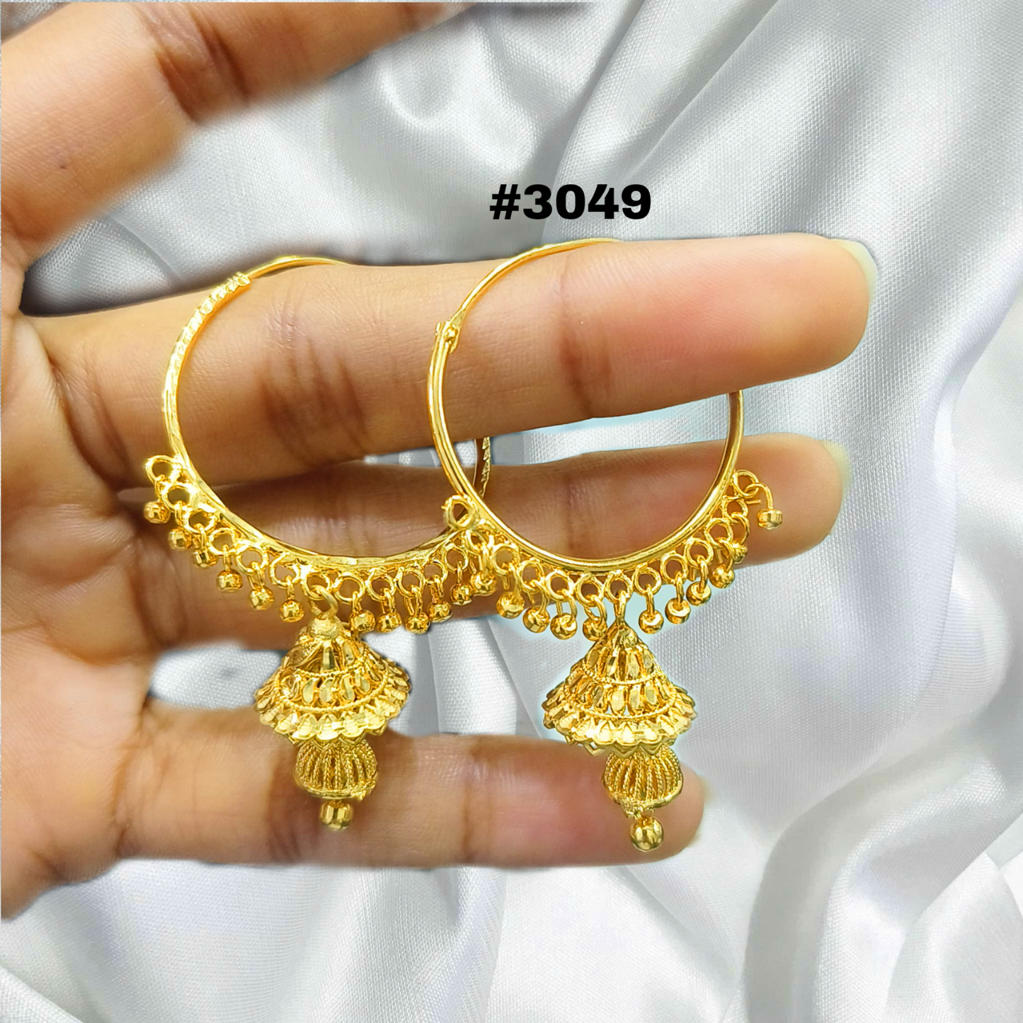 Gold Covering Earrings Set PMJ Model No: 3049