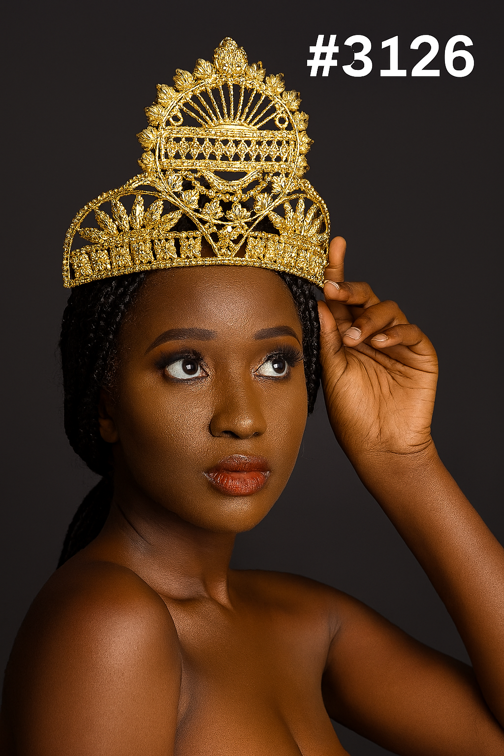 PMJ Gold Plated Beautiful Crown Model No: 3126