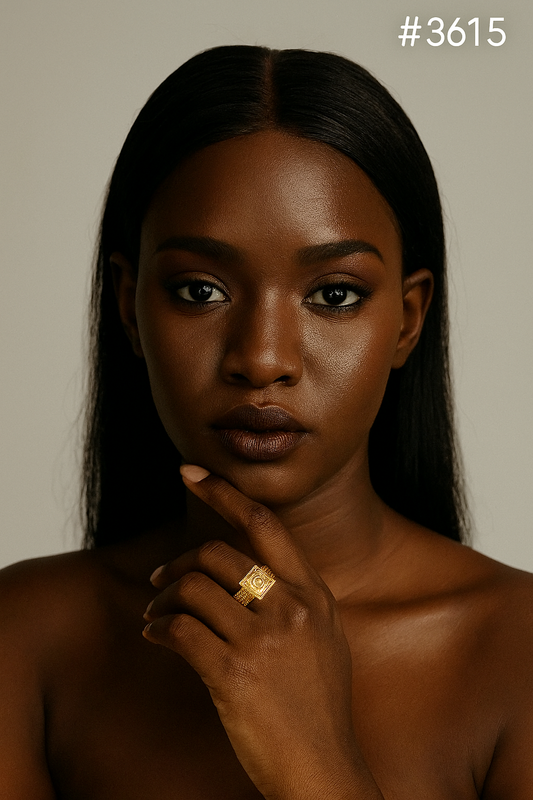 Stylish Gold Plated Ladies Finger Ring, PMJ Model No: 3615