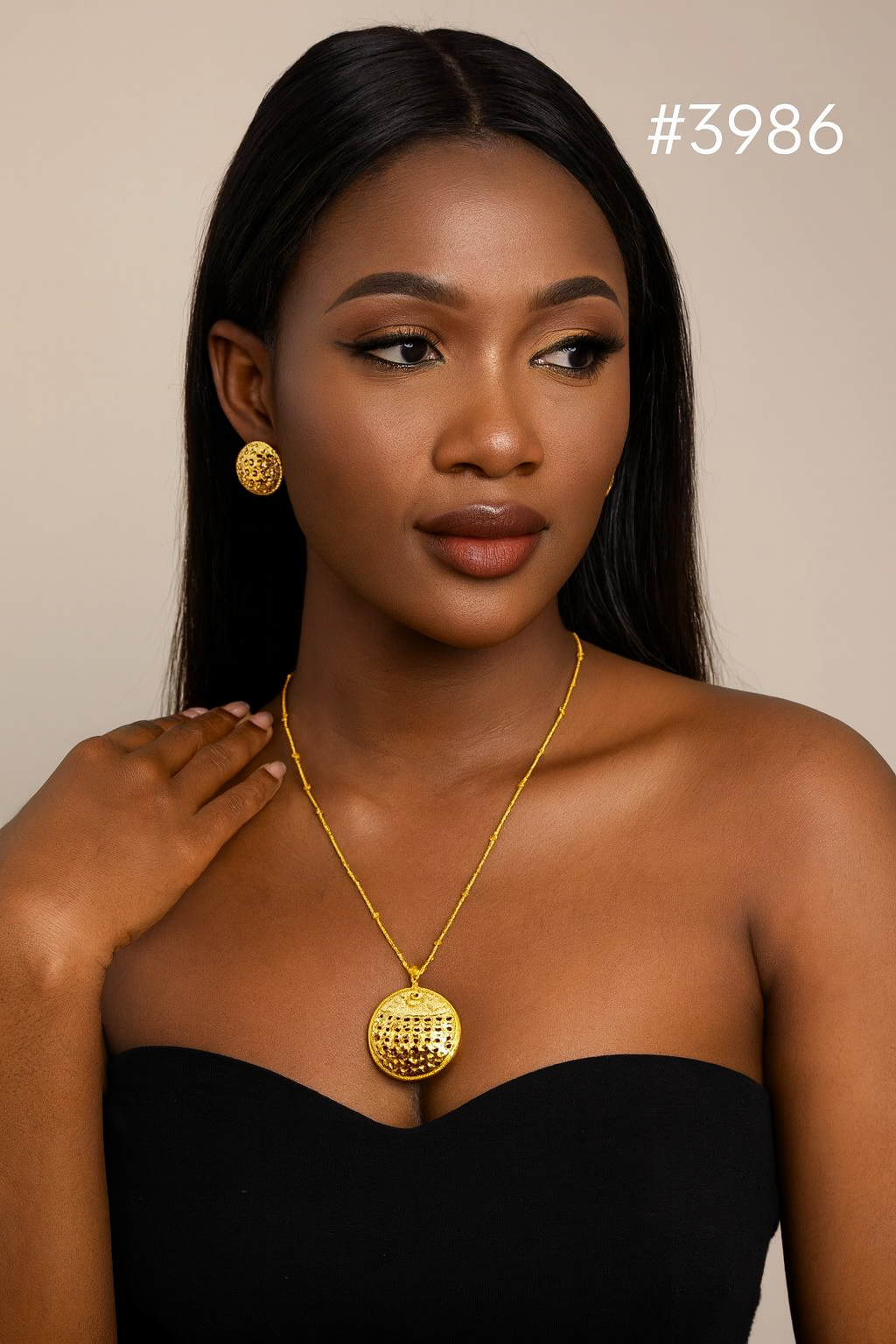 Gold Plated Pendant, PMJ Model No: 3986