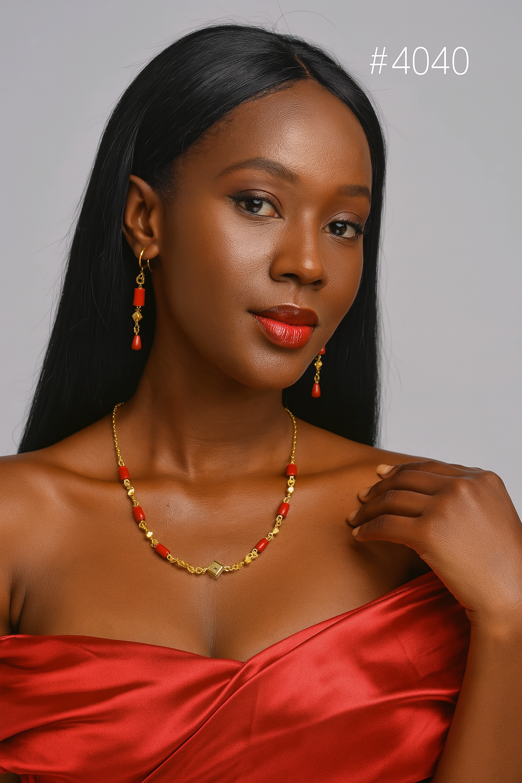 Gold Plated Short Necklace Set, PMJ Model No: 4040