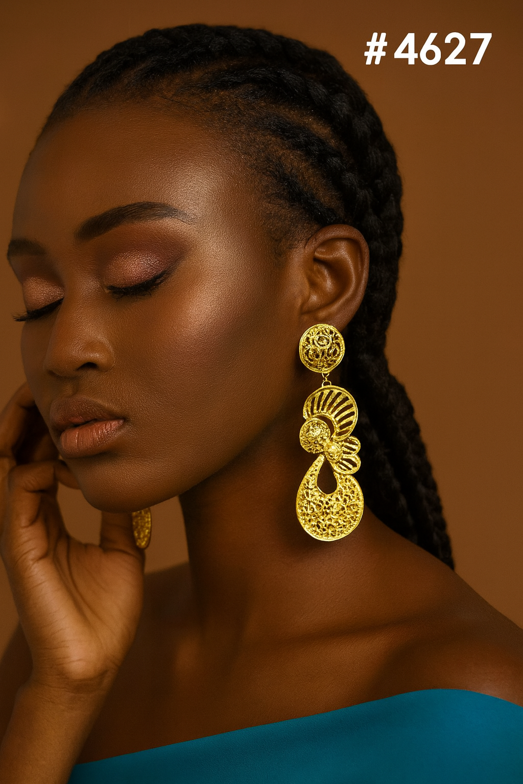 Exclusive Designer Gold Plated Earrings, PMJ Model No: 4627