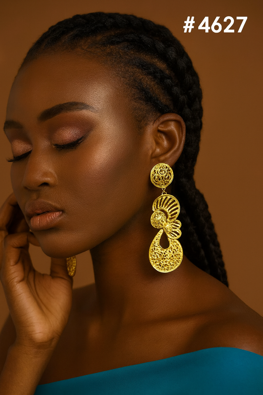 Exclusive Designer Gold Plated Earrings, PMJ Model No: 4627