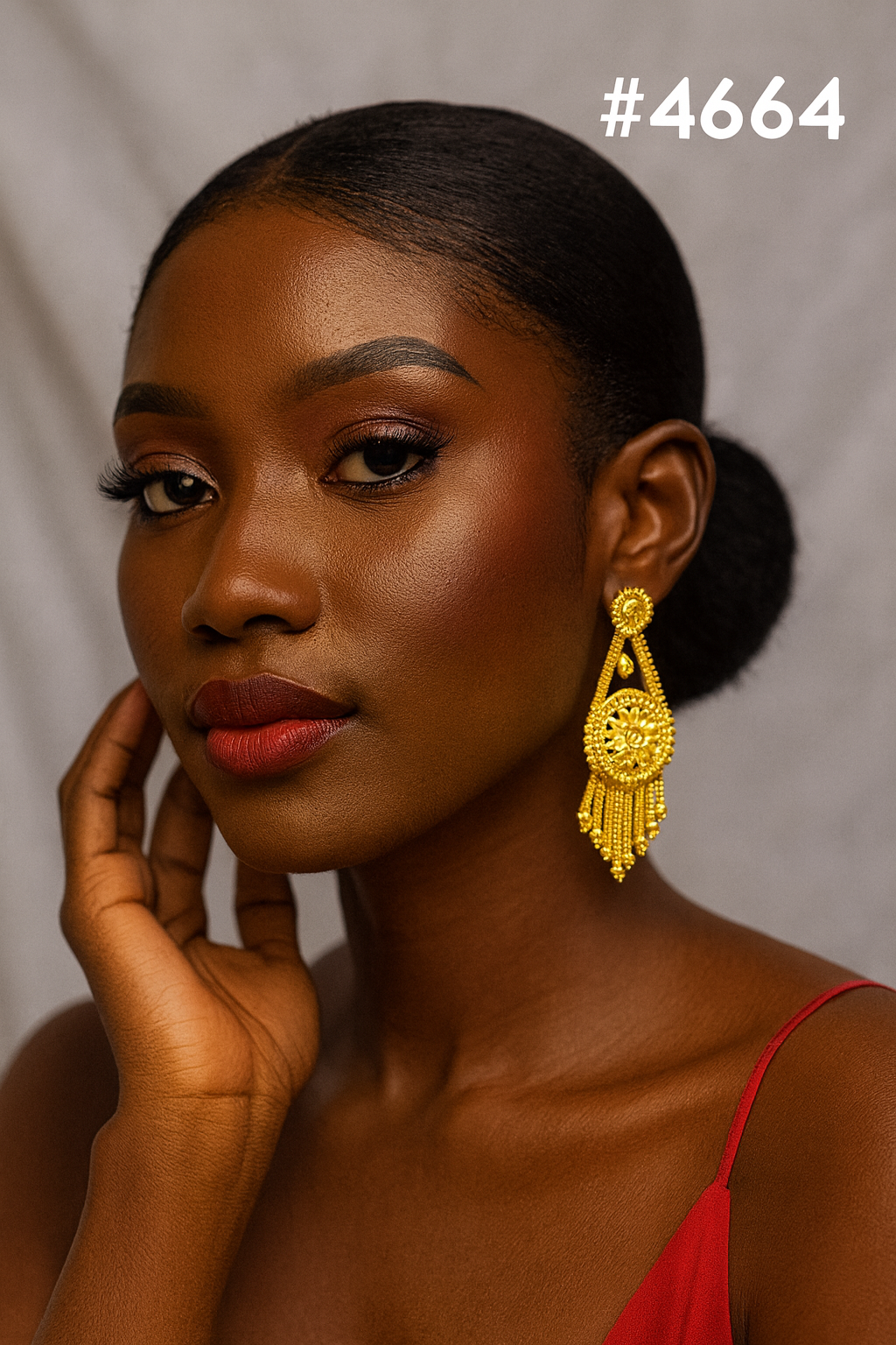 Exclusive Designer Gold Plated Earrings, PMJ Model No: 4664