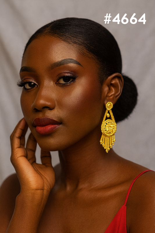 Exclusive Designer Gold Plated Earrings, PMJ Model No: 4664