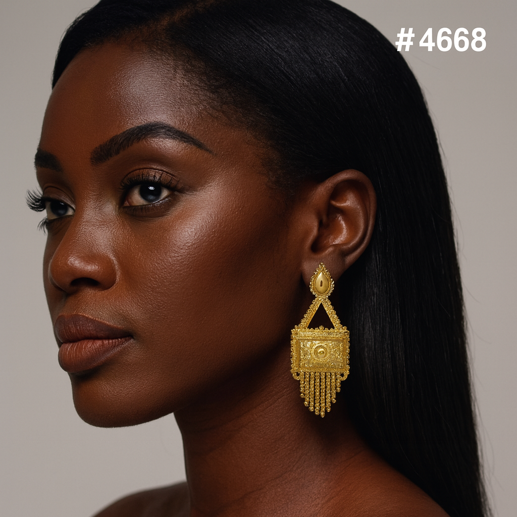 Exclusive Designer Gold Plated Earrings, PMJ Model No: 4668