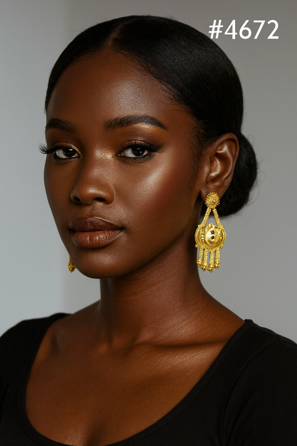 Exclusive Designer Gold Plated Earrings, PMJ Model No: 4672