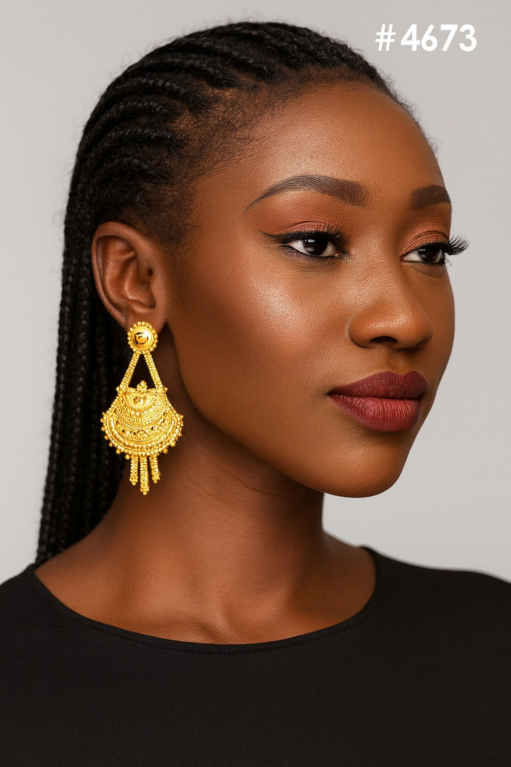 Exclusive Designer Gold Plated Earrings, PMJ Model No: 4673