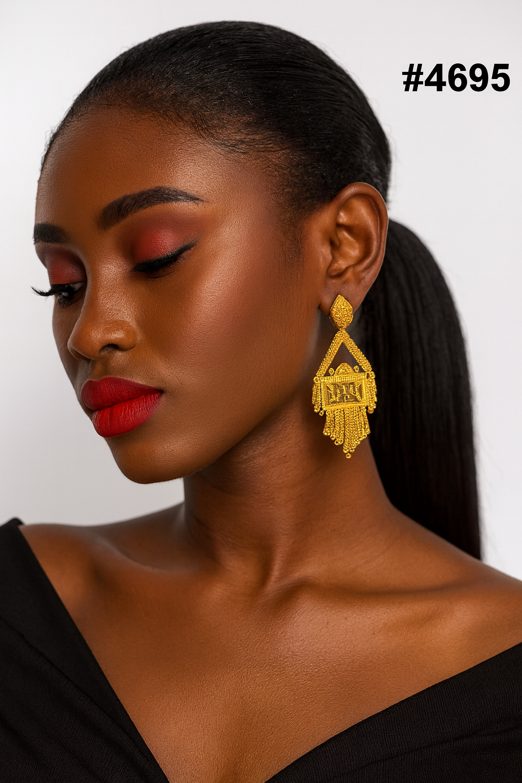 Exclusive Designer Gold Plated Earrings, PMJ Model No: 4695