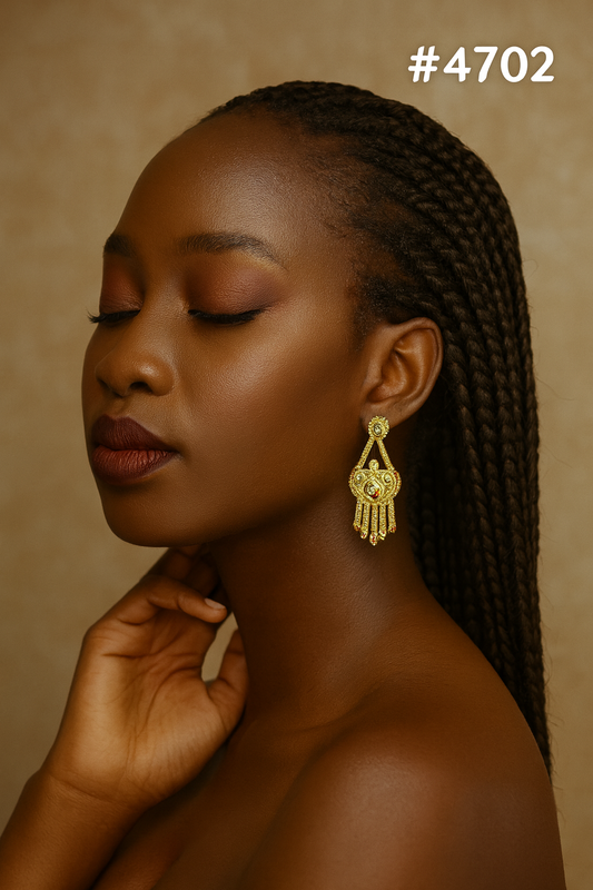 Exclusive Designer Gold Plated Earrings, PMJ Model No: 4702