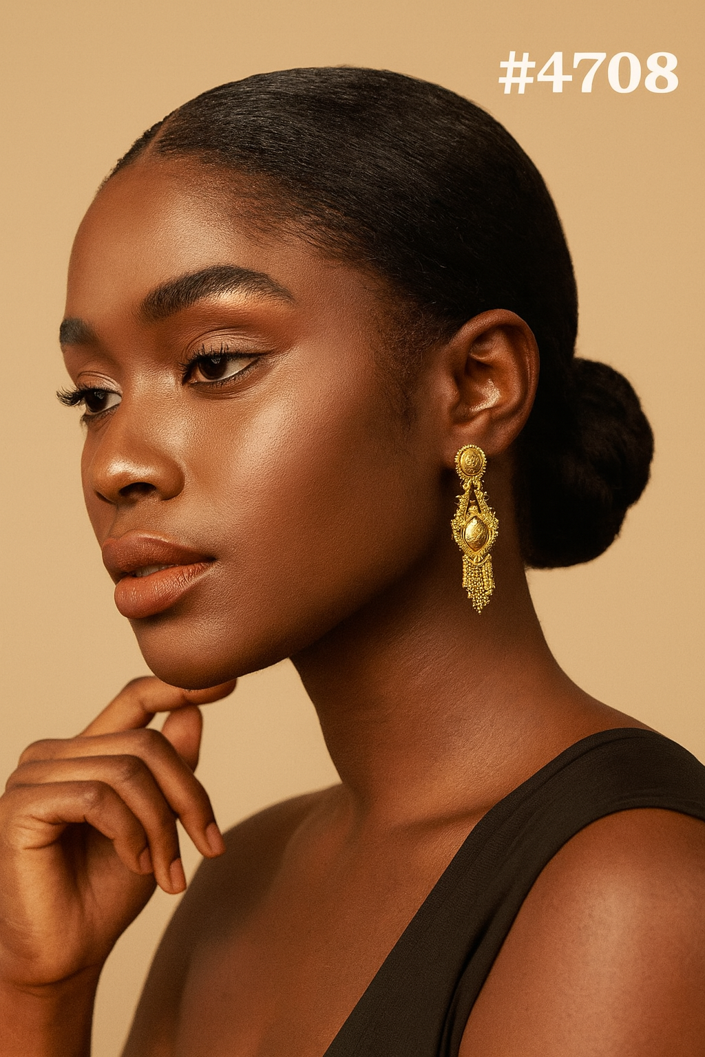 Exclusive Designer Gold Plated Earrings, PMJ Model No: 4708