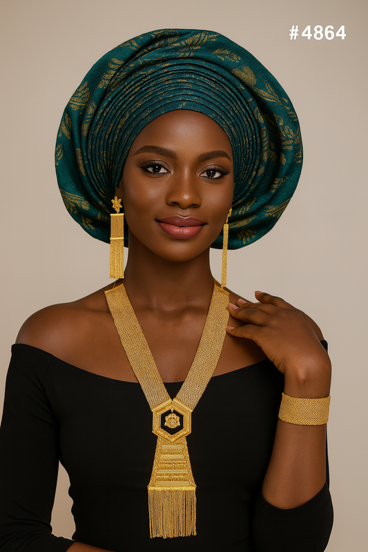 Exclusive Gold Plated Long Necklaces Set, PMJ Model No: 4864