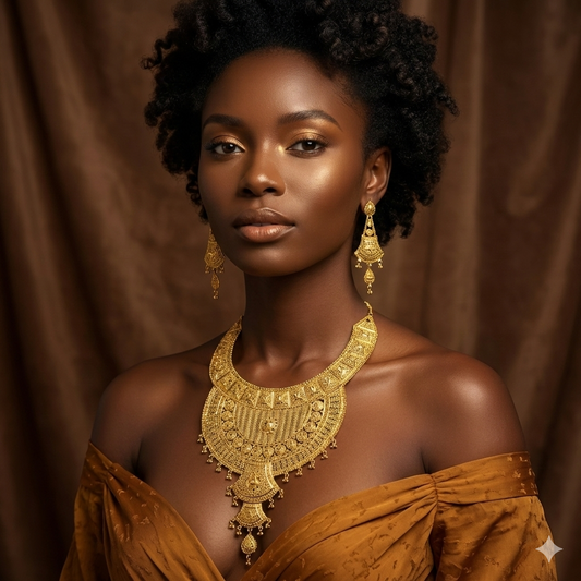 Exclusive Gold Plated Long Necklace Set, PMJ Model No: 6276