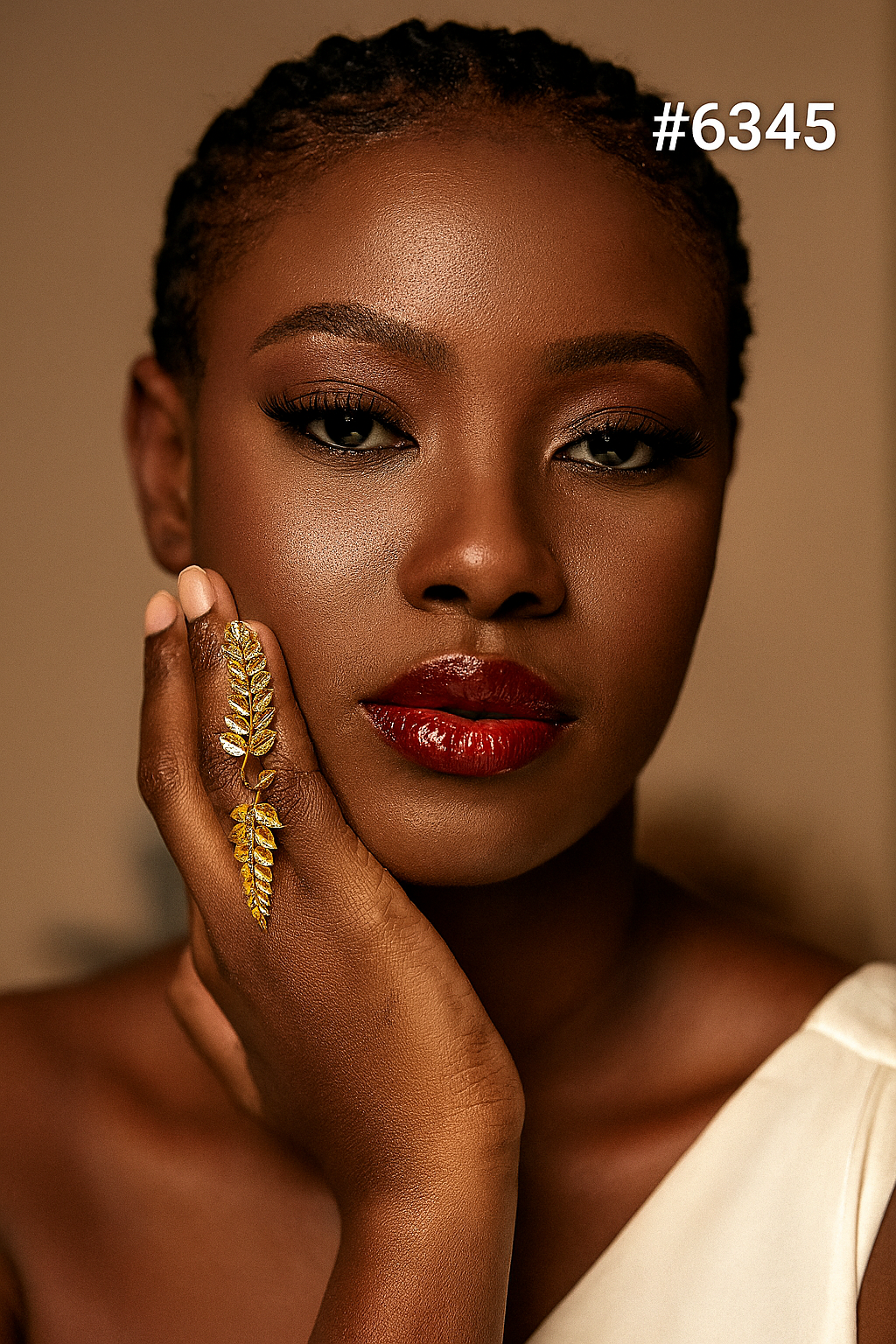 Stylish Gold Plated Ladies Finger Ring, PMJ Model No: 6345