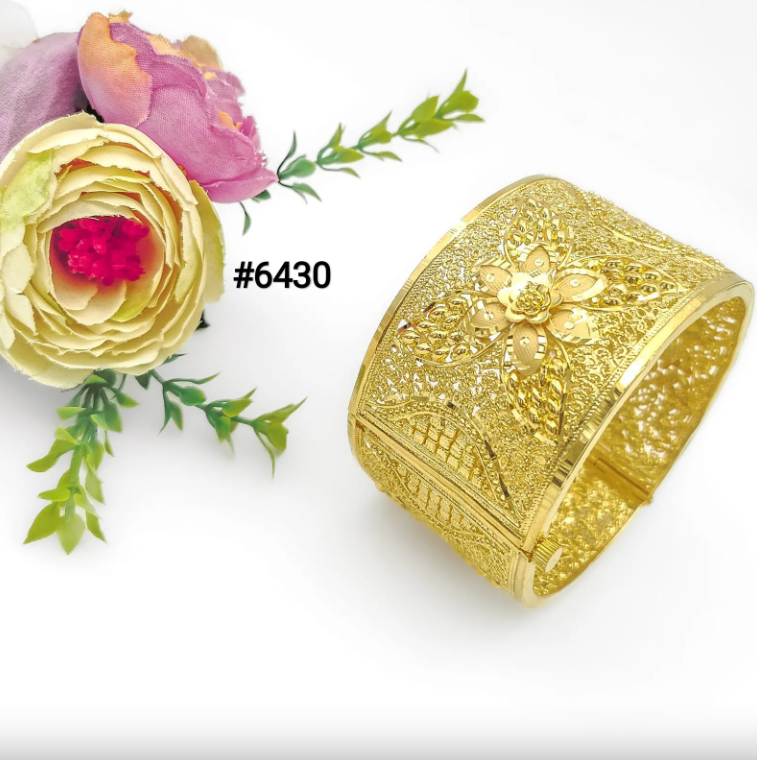 Gold Plated Bridal Wear Bangles, PMJ Model No: 6430