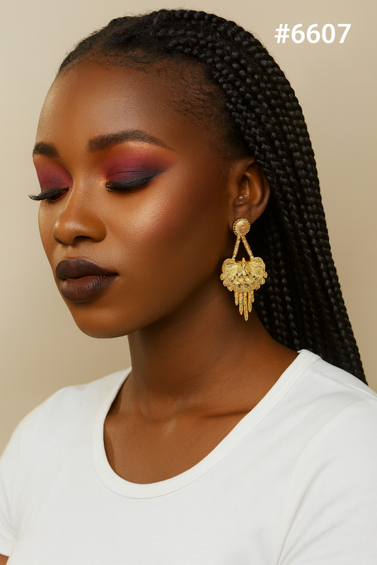 Gold Plated Designer Earrings, PMJ Model No: 6607