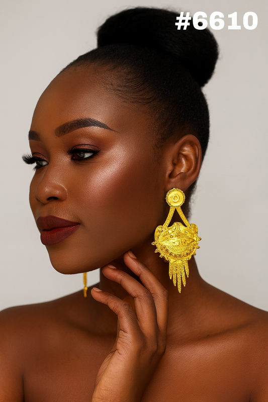 Gold Plated Designer Earrings, PMJ Model No: 6610