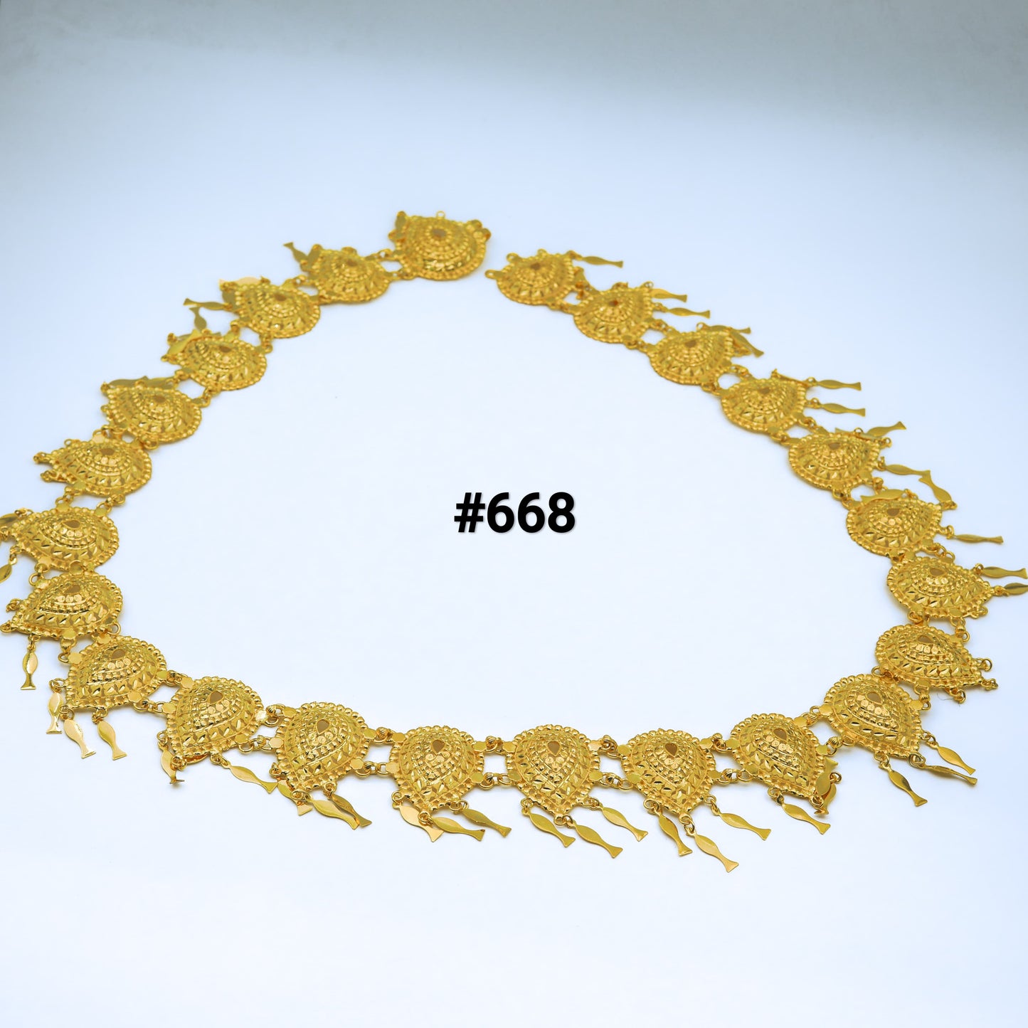 PMJ Indian Fancy Gold Look Beautiful Waist Belt Set Megan Fox Hollywood Movie Style Model No: 668