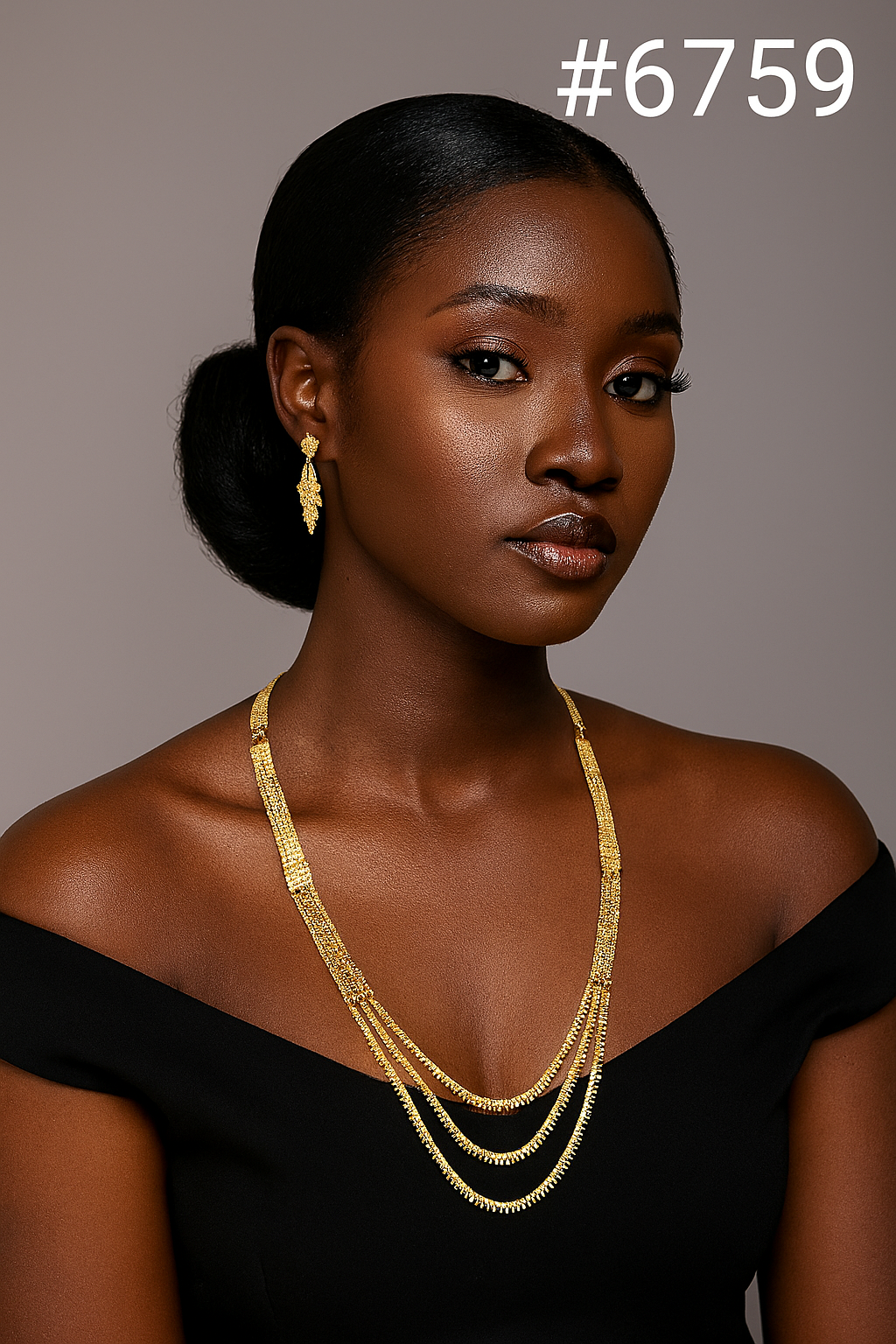 Gold Plated Long Necklaces PMJ Model No: 6759