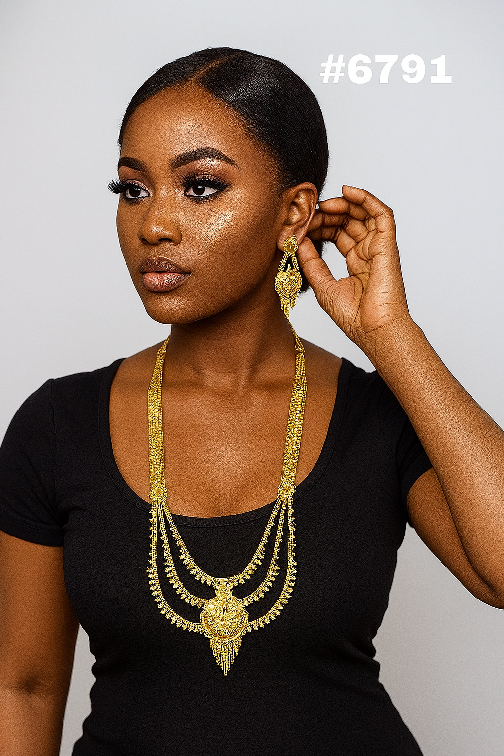 Gold Plated Long Necklaces, PMJ Model No: 6791