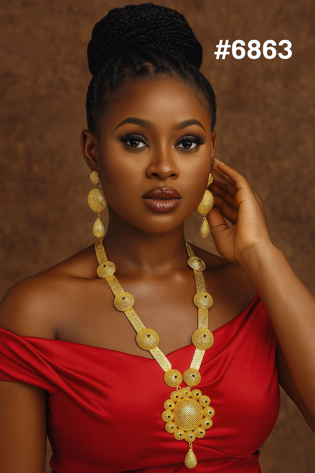 Gold Plated Long Necklaces, PMJ Model No: 6863