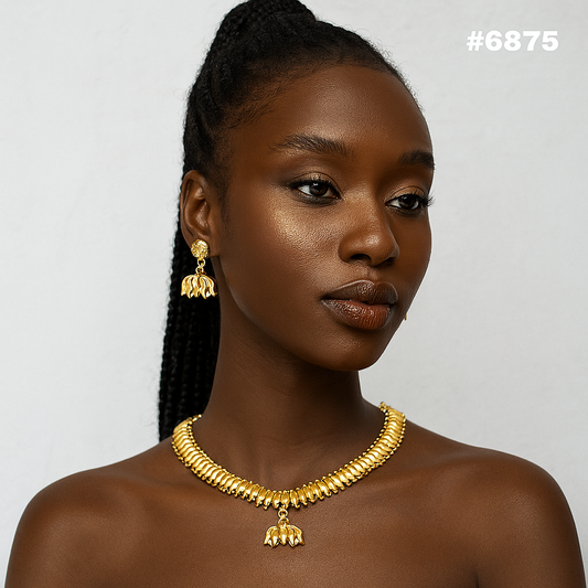 Gold Plated Small Necklace Set PMJ Model No : 6875