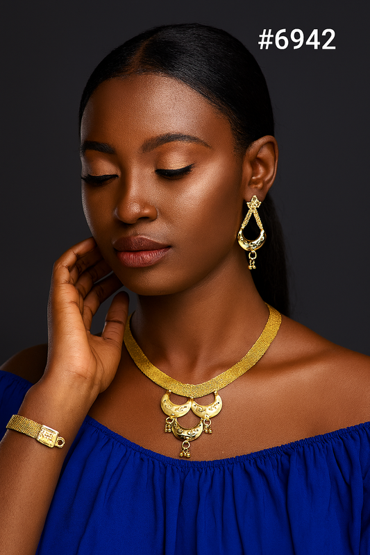 Gold Plated Short Necklaces, PMJ Model No: 6942