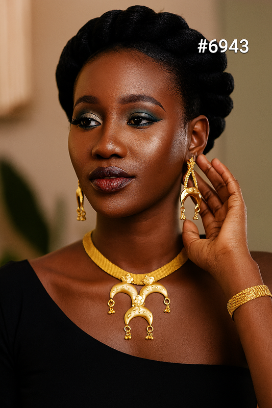 Gold Plated Short Necklaces, PMJ Model No: 6943