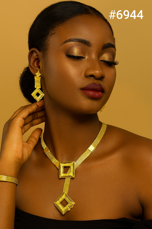 Gold Plated Short Necklaces, PMJ Model No: 6944