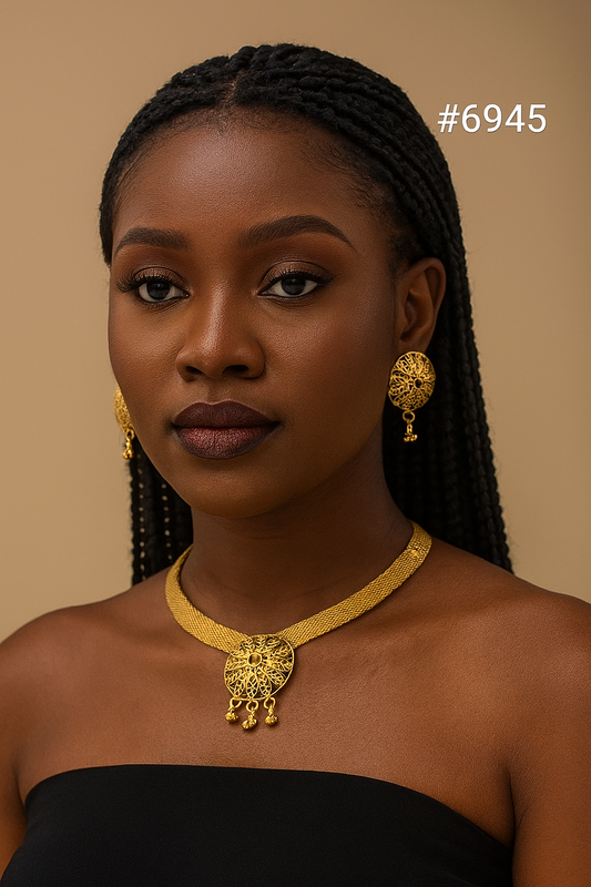 Gold Plated Short Necklaces, PMJ Model No: 6945