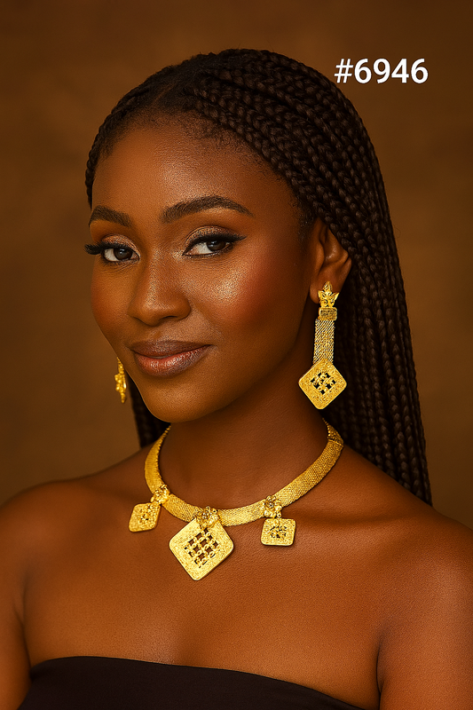 Gold Plated Short Necklaces, PMJ Model No: 6946