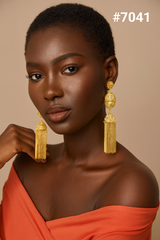 Gold Plated EARRING 1 Gram Gold Plated Jewellery PMJ Model No : 7041