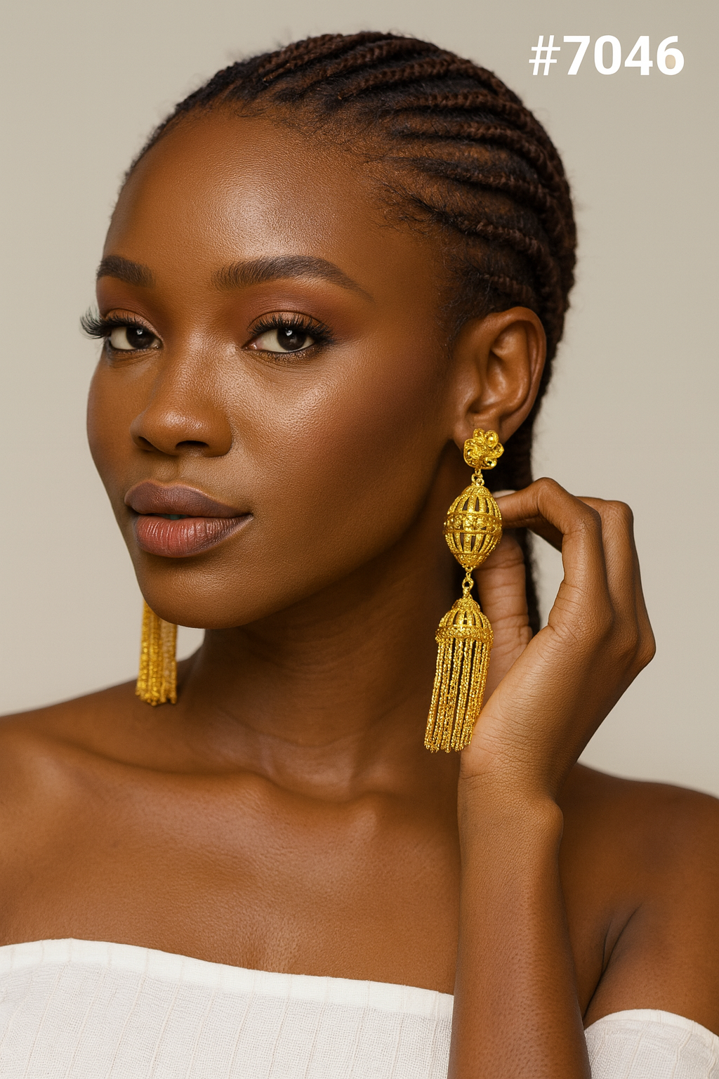 Gold Plated EARRING 1 Gram Gold Plated Jewellery PMJ Model No : 7046