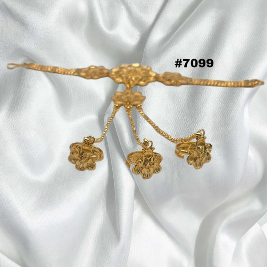 Hathpan Gold Plated Bridal Hathpan Jewelry, PMJ Model No : 7099